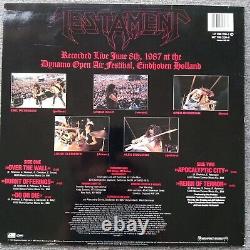Testament en direct à Eindhoven - Signé par 4 - Vinyle LP enregistré autographié