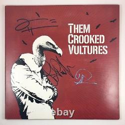 Them Crooked Vultures Dave Grohl John Paul Jones Signed Autographed Vinyl