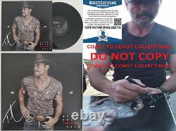 Tim McGraw a signé l'album vinyle Machine autographié Preuve exacte Beckett COA