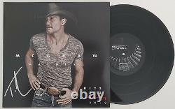Tim McGraw a signé l'album vinyle Machine autographié Preuve exacte Beckett COA