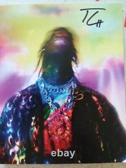 Travis Scott Astroworld Lp Vinyl CD Signé Lithographie Lenticulo Tour Money Bag