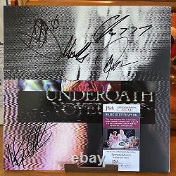 Underoath Voyeurist Vinyle LP Autographié JSA Authentifié Gold & Black Swirl