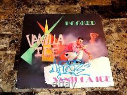 Vanilla Ice Rare Signé 12 Vinyl Record Hooked 1st Pressing 1990 Ice Ice Baby