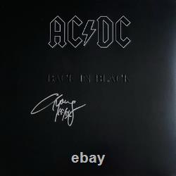 Vinyle AC/DC Back In Black signé par Angus Young