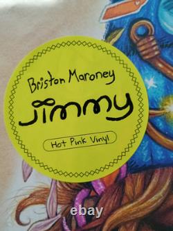 Vinyle Album LP Jimmy Pink signé par Briston Maroney avec jaquette dédicacée