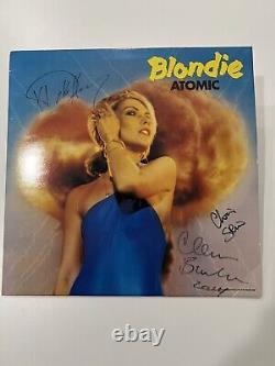 Vinyle Autographié Blondie Atomic Debbie Harry, Chris Stein, Clem Burke 3 Signé