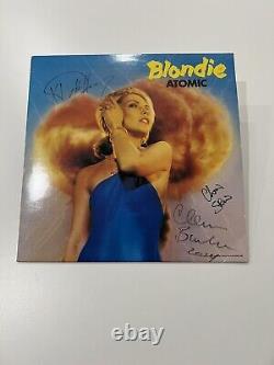 Vinyle Autographié Blondie Atomic Debbie Harry, Chris Stein, Clem Burke 3 Signé