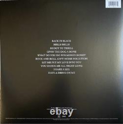 Vinyle Back in Black d’AC/DC signé et autographié par Angus Young