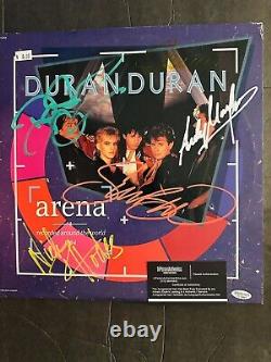 Vinyle Duran Duran Arena Édition Club avec Insertion LP VG Signé par le groupe avec COA