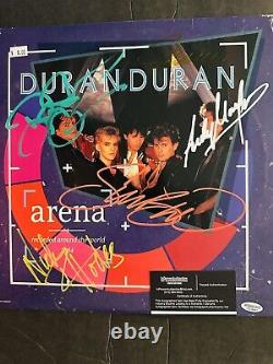 Vinyle Duran Duran Arena Édition Club avec Insertion LP VG Signé par le groupe avec COA