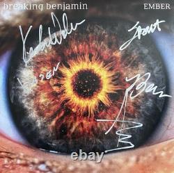Vinyle Ember signé et autographed de Breaking Benjamin