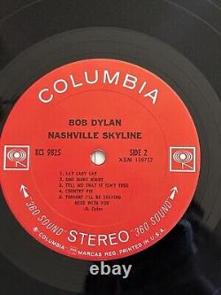 Vinyle, LP, 1ère édition. Signé par Johnny Cash, Bob Dylan, Nashville Skyline, 1969