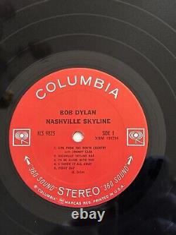 Vinyle, LP, 1ère édition. Signé par Johnny Cash, Bob Dylan, Nashville Skyline, 1969