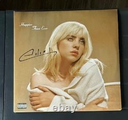 Vinyle LP Authentique Signé Billie Eilish HAPPIER THAN EVER Certificat d'Authenticité Inclus