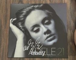 Vinyle LP authentique signé Adele 21 par Adele, certificat d'authenticité inclus
