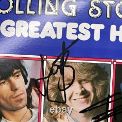 Vinyle LP des Rolling Stones signé par Mick Jagger, Keith Richards et Charlie Watts avec certificat d'authenticité