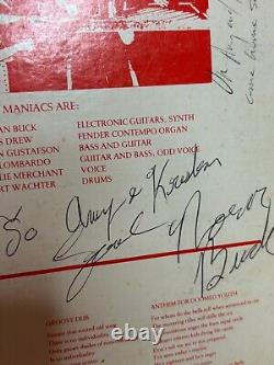 Vinyle LP vintage 1982 10,000 Maniacs Human Conflict Number 5 signé par le groupe