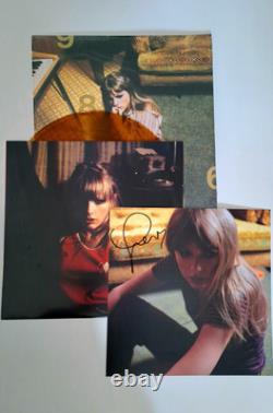 Vinyle Mahogany Signé à la Main de Taylor Swift Midnights