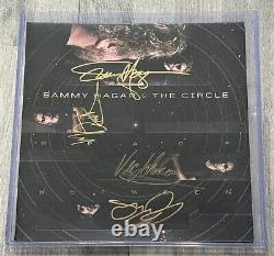Vinyle autographié à la main par Sammy Hagar et The Circle avec certification JSA COA