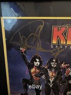 Vinyle autographié signé par tous les membres de Kiss - Album Destroyer.