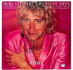 Vinyle d'album des plus grands succès de Rod Stewart autographié par PSA/DNA