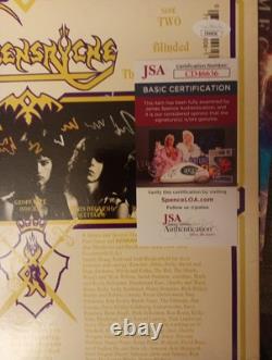 Vinyle de la Renaissance Mécanique de Tesla JSA # CD46636 signé par Jeff Troy Frank Brian