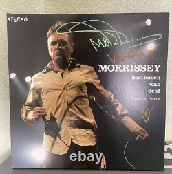 Vinyle live signé rare de Morrissey en orange à Las Vegas 2024 Beethoven était sourd