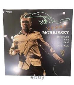 Vinyle live signé rare de Morrissey en orange à Las Vegas 2024 Beethoven était sourd