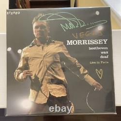 Vinyle live signé rare de Morrissey en orange à Las Vegas 2024 Beethoven était sourd