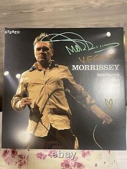 Vinyle live signé rare de Morrissey en orange à Las Vegas 2024 Beethoven était sourd