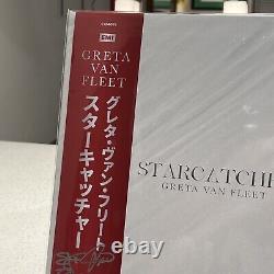 Vinyle rouge SIGNED Greta Van Fleet Starcatcher avec OBI Assai 090/100 AUTOGRAPHIÉ