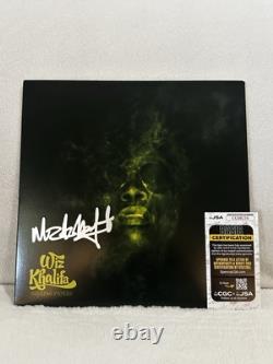 Vinyle signé d'Wiz Khalifa avec papiers à rouler autographiés JSA authentique rare