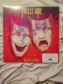 Vinyle signé par tous les membres de Motley Crue et lettre d'authenticité