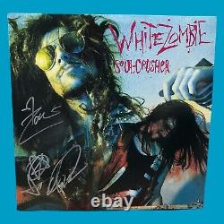 WHITE ZOMBIE SOUL-CRUSHER (RARE 1988 CAROLINE PRESSING) Signé Rob Zombie