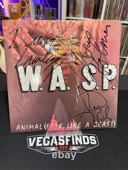 W. A. S. P. Animal (fk Like A Beast) A Signé 12 Disques Vinyles Single. Npf Og