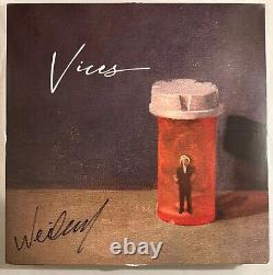 Weiland Vices Couverture Signée Ltd/250 Vinyle Lp Noir Couture Fendue A13