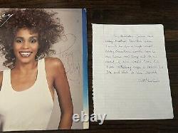 Whitney Houston Signé Autographe Whitney Vinyl Album Lp