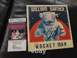 William Shatner, signé autographié Rocket Man 7 Vinyl Record Album JSA
