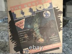 ZZ TOP, les 3 membres originaux du groupe, BEST OF ZZ TOP LP/VINYL signé avec certificat RSG