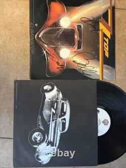 ZZ Top vinyle LP Eliminator autographié et signé à la main
