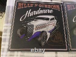 Zz Top Billy Gibbons Signé Hardware Gatefold Avec Ltd Edition Orange Crush Lp